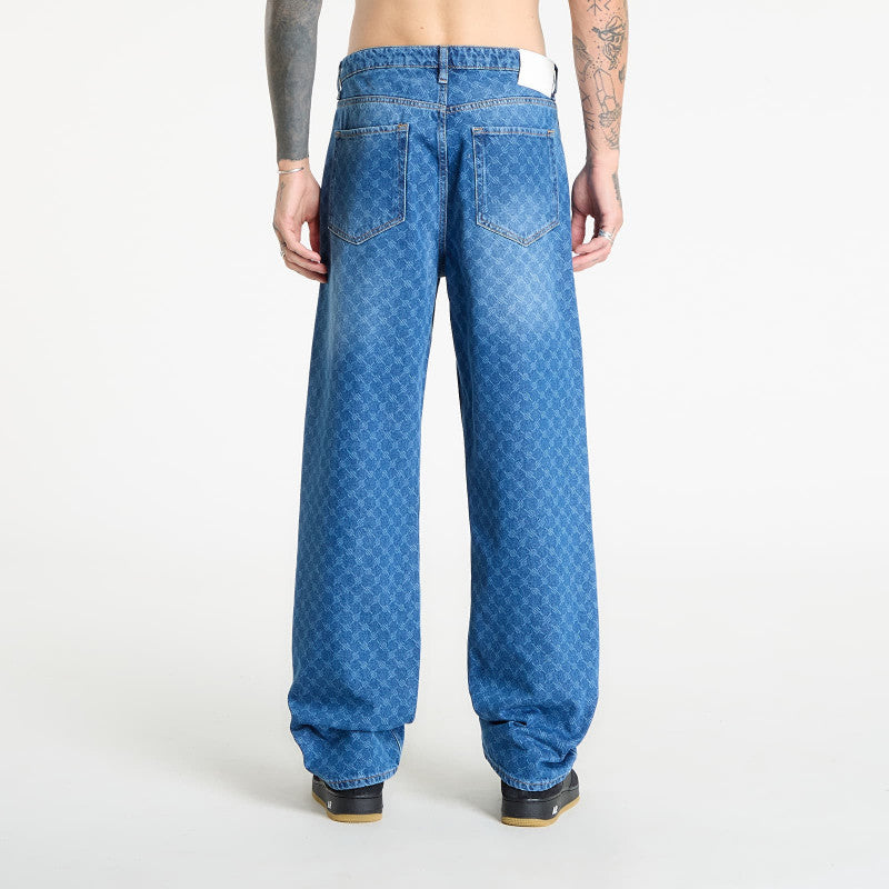 Jeansy Daily Paper Amba Monogram Jeans New Mid Blue
