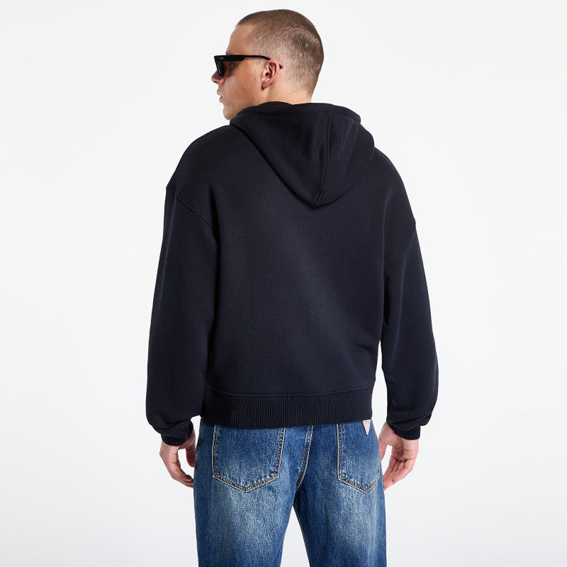 Daily Paper Boxy Zip Up Hoodie Black