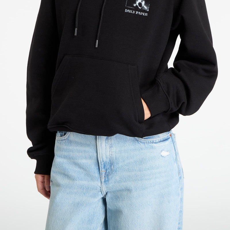 Daily Paper Shadow Grid Hoodie Black