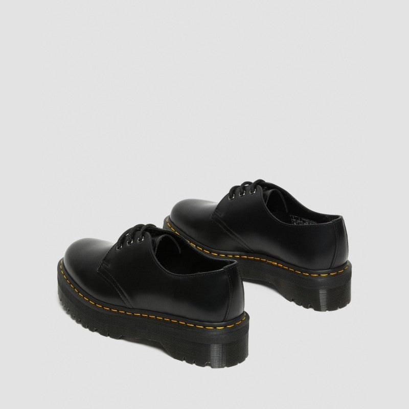 Dr. Martens 1461 Quad Platform Black Polished Smooth