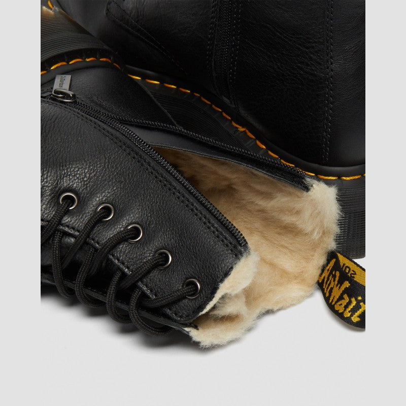 Dr. Martens Jadon Fur Lined Black Pisa