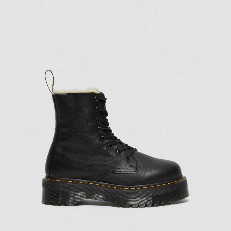 Dr. Martens Jadon Fur Lined Black Pisa