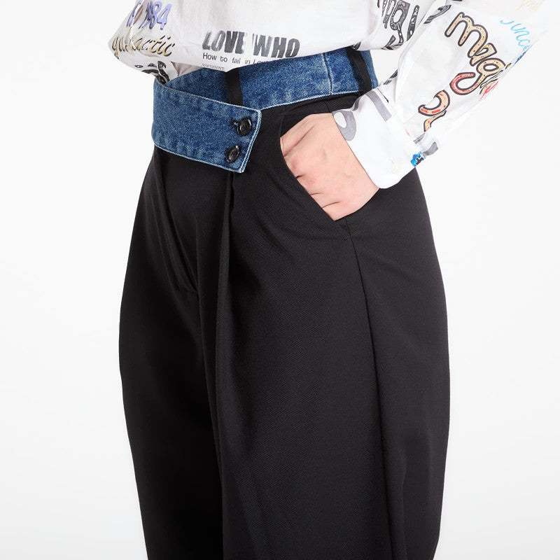 Desigual Tailored Pants Combined Black