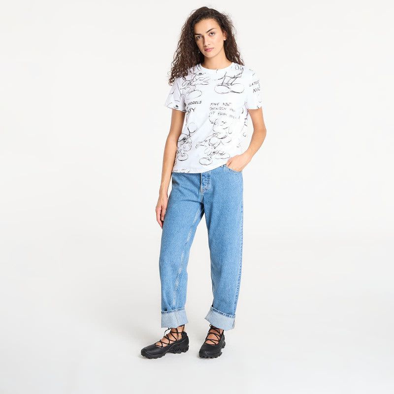 Desigual Mickey Sketch T-Shirt White