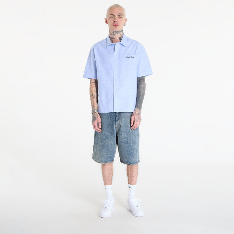 Daily Paper Compact Shield Embroidery Denim Shorts Denim