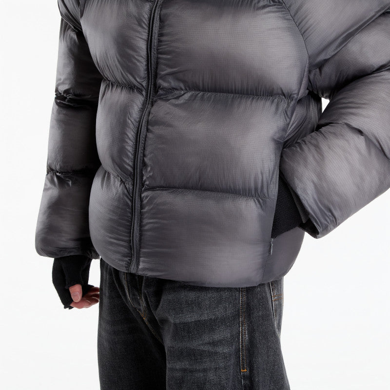Daily Paper Raglan Sleeve Dias Puffer Jacket Black