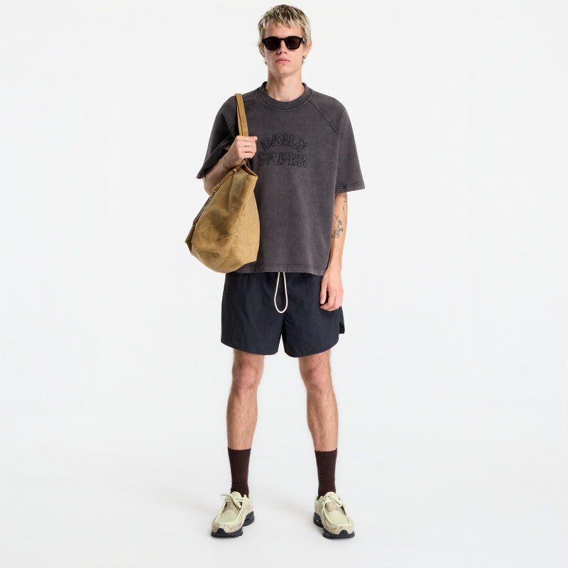 Daily Paper Raglan Stacked Dias Washed Jersey T Shirt Washed Black
