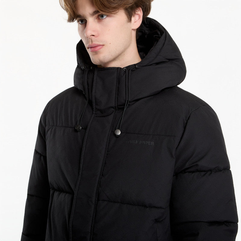 Daily Paper Sealed Monogram Puffer Jacket Black