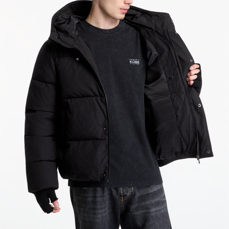 Daily Paper Sealed Monogram Puffer Jacket Black