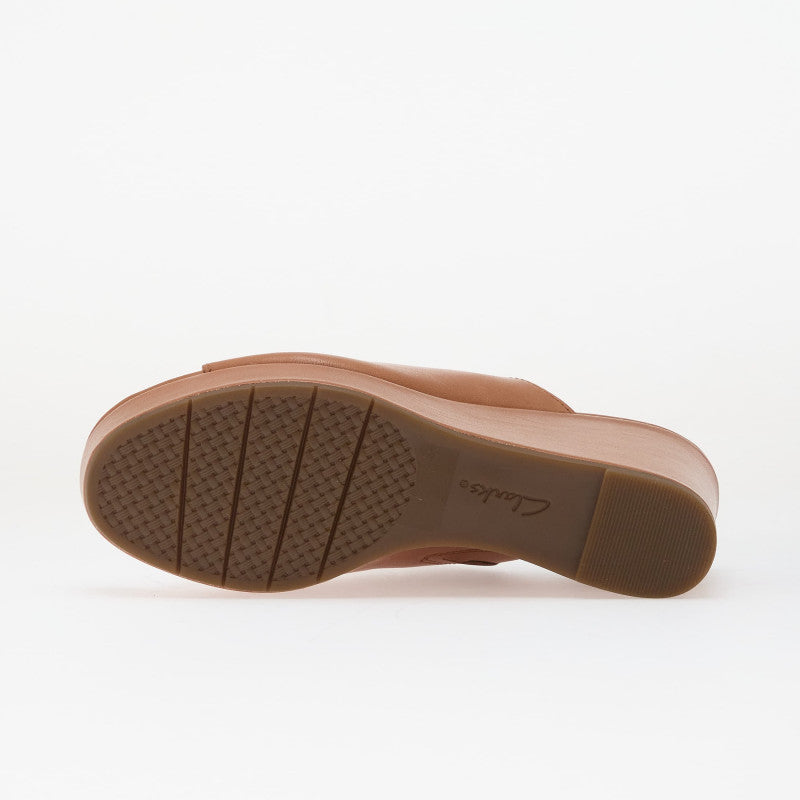 Clarks Sabina Mule Tan Leather