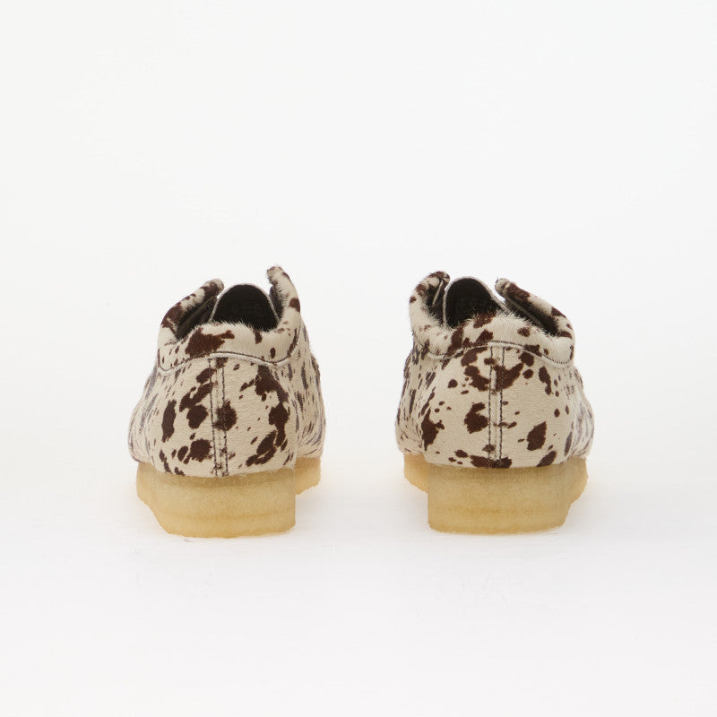 Clarks Originals Wallabee Brown Cow Print