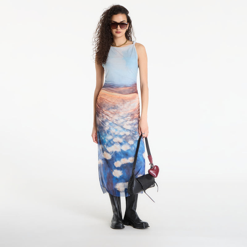 Sukienka Desigual Vest Vermont Dress Blue