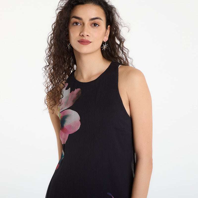 Sukienka Desigual Vest Nala Asimetrico Dress Black
