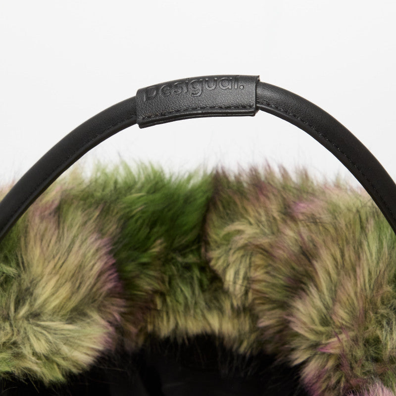 Desigual Camo Fur Lacroix Bag Green