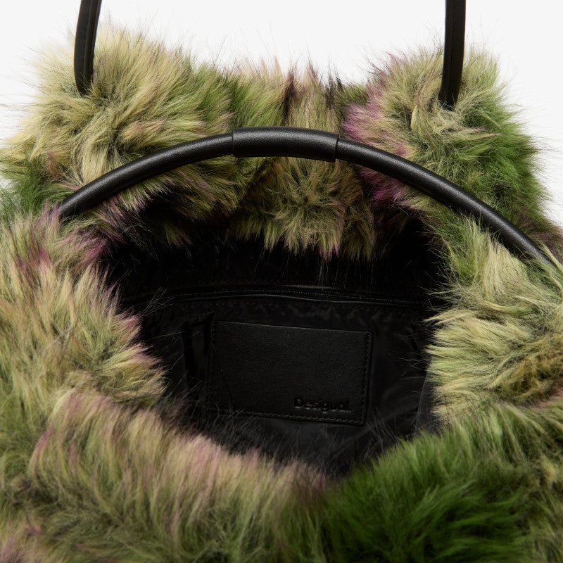 Desigual Camo Fur Lacroix Bag Green
