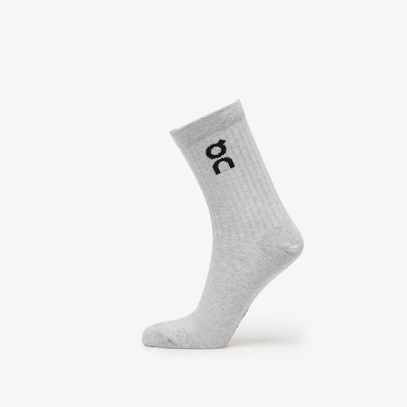 On Logo Sock High 3-Pack Heather Gray