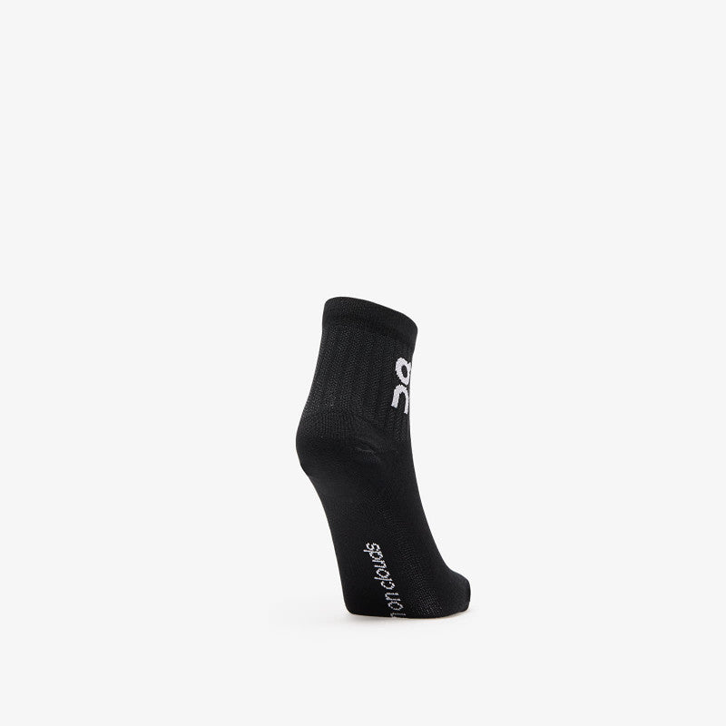 On Logo Sock Mid 3-Pack Black