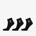 On Logo Sock Mid 3-Pack Black