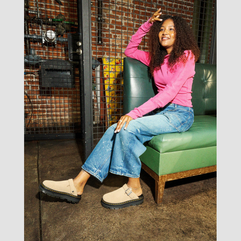 Dr. Martens ZEBZAG MULE Savannah Tan EH Suede