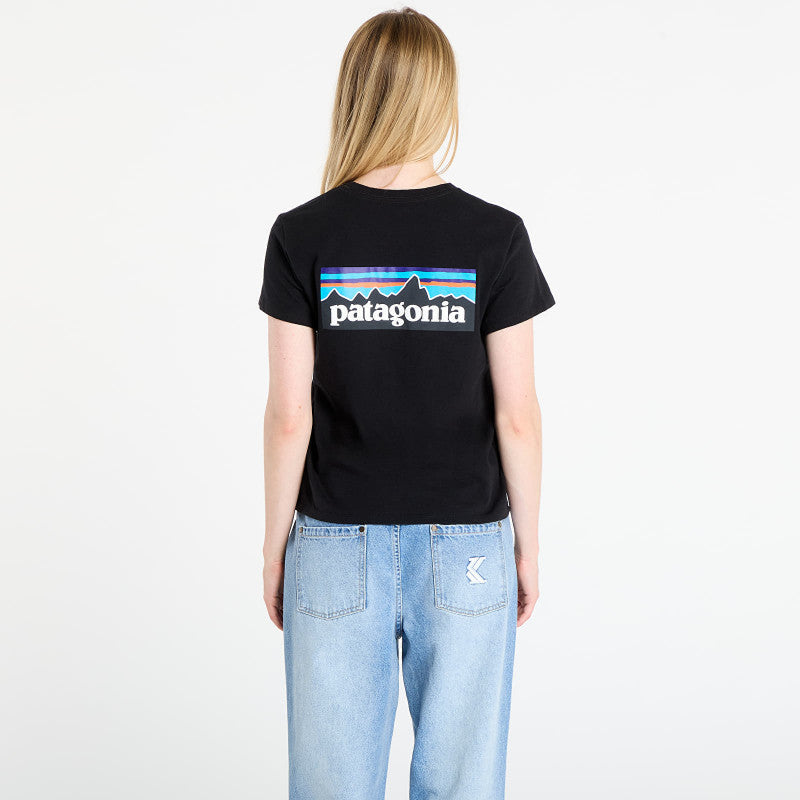 Patagonia W's P-6 Logo Responsibili-Tee Black
