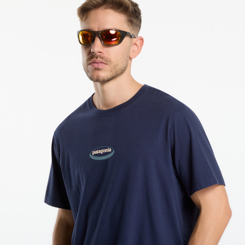 Patagonia '95 Oval Logo T-Shirt New Navy: Kaleido