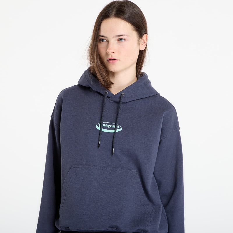 Patagonia W's '95 Oval Logo Daily Hoody Smolder Blue/ Moon Tripper