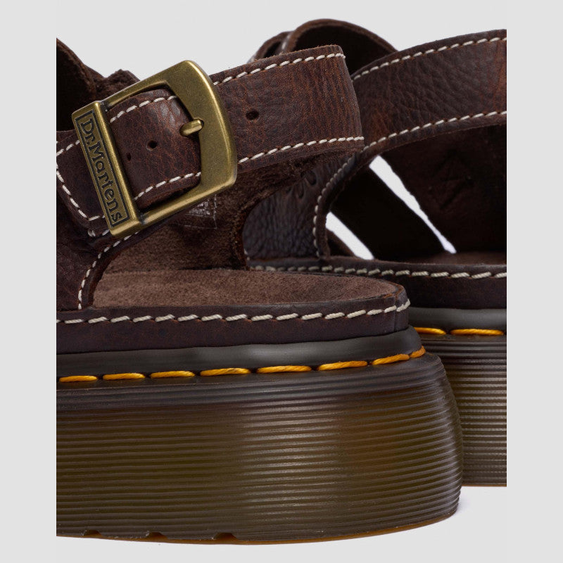 Dr. Martens WRENLIE OPEN FL Dark Brown Grizzly
