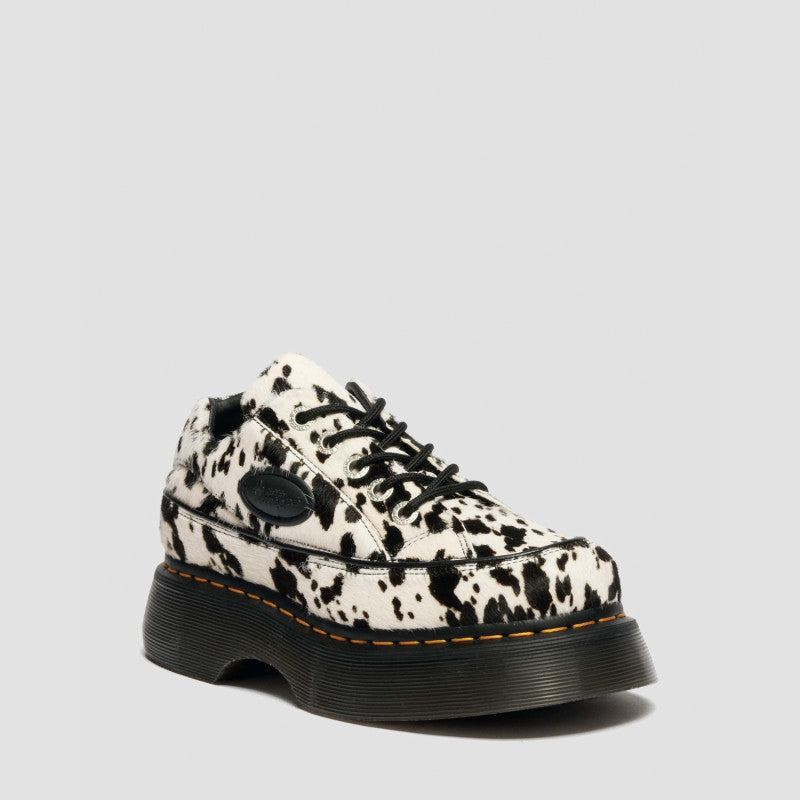 Dr. Martens 8363 BUZZ 5 EYE Cream+Black Dalmatian Print Hair On