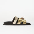 Kurt Geiger Eagle Cut Out Sandal Gold Comb