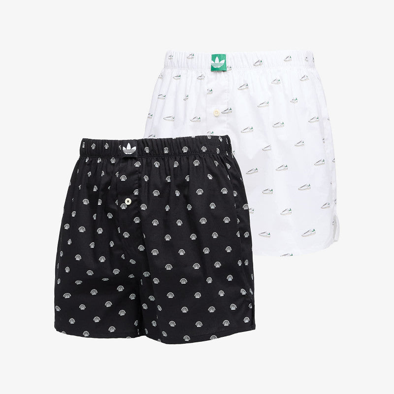 Bokserki adidas Woven Boxer 2-Pack Black/ White