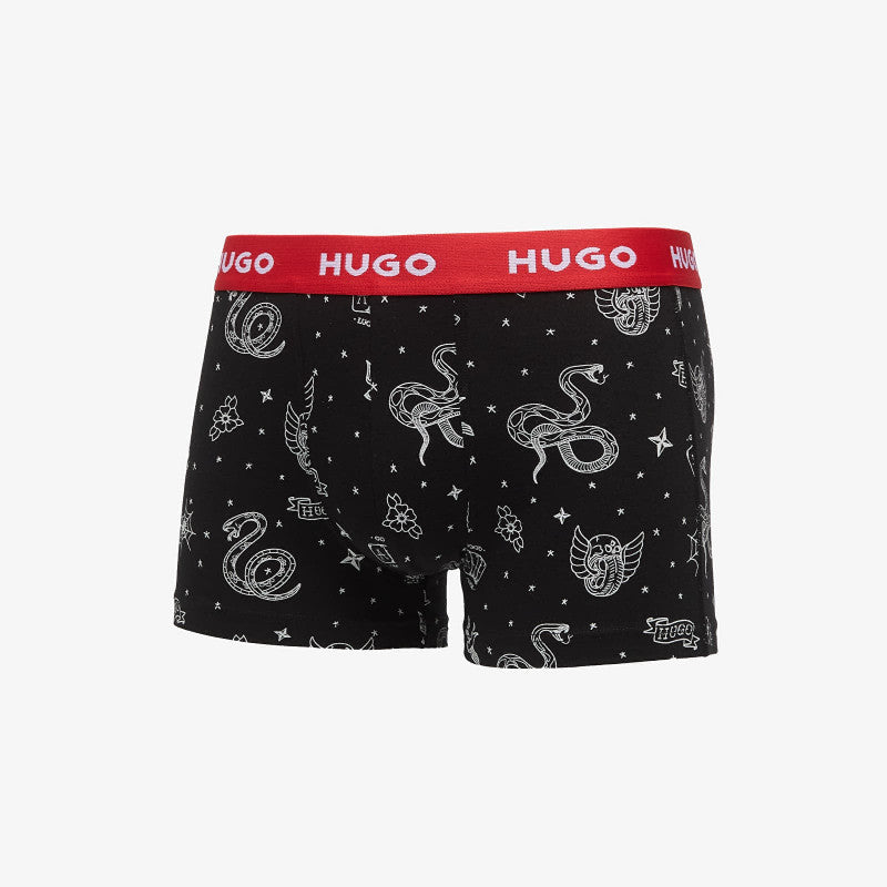 Bokserki Hugo Boss Trunk 3-Pack Design Multicolor