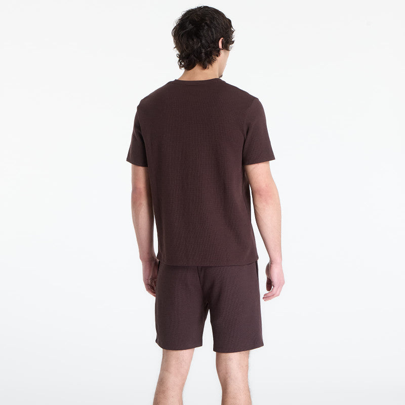 Hugo Boss Pyjama T-Shirt With Embroidered Logo Dark Brown