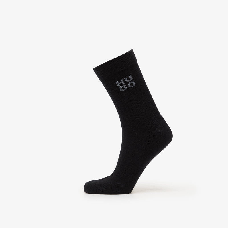 Hugo Boss Qs Rib Fern Socks 3-Pack Black