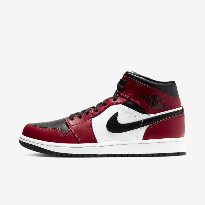 Air Jordan 1 Mid Chicago Black Toe