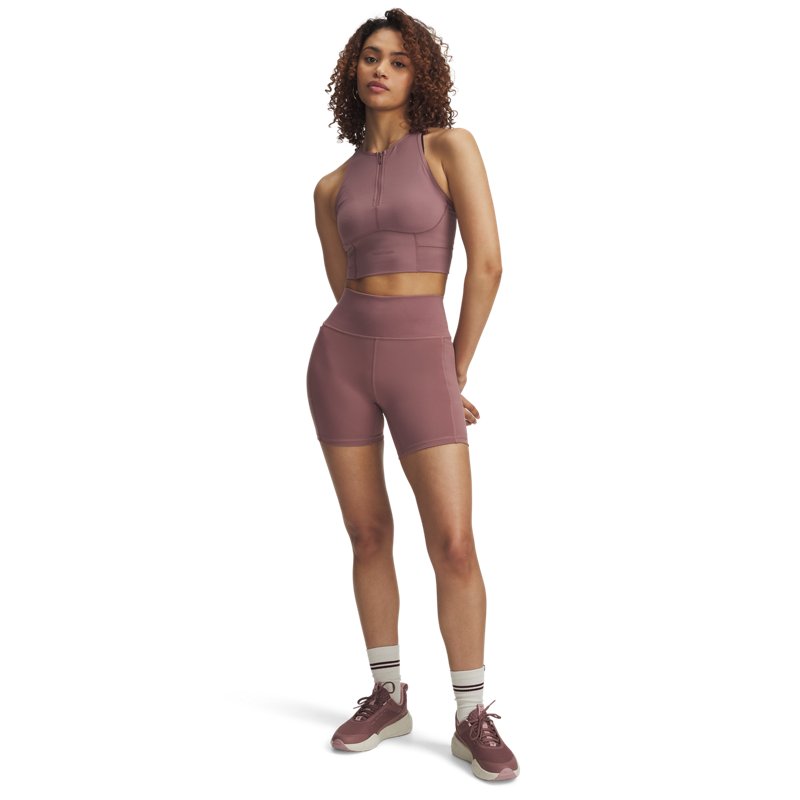 Under Armour Project Rock Middie Short Maroon