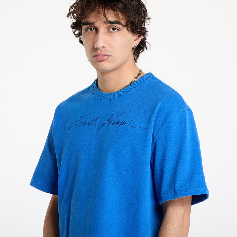 Karl Kani Autograph Heavy Jersey Boxy Tee Blue