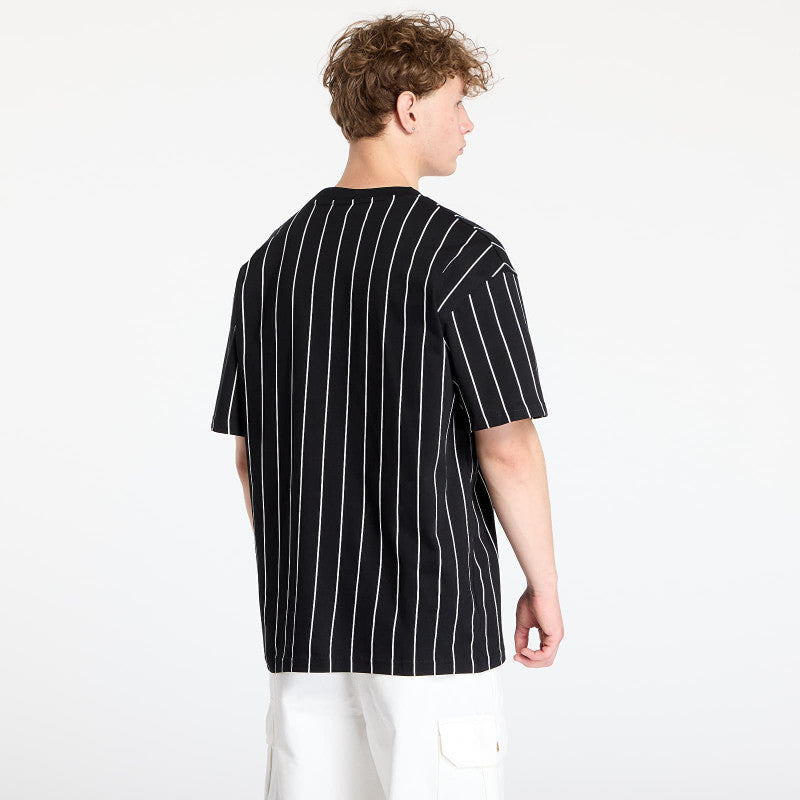 Karl Kani Small Signature Pinstripe Tee Black/ White