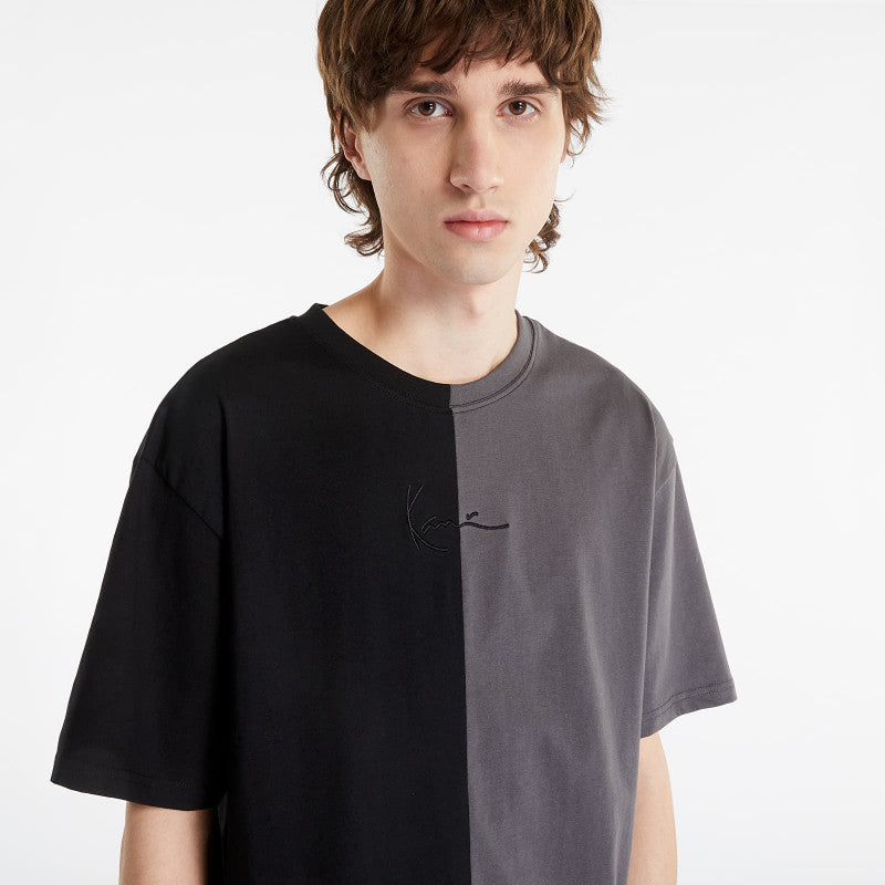 Karl Kani Small Signature Split Tee Black/ Anthracite