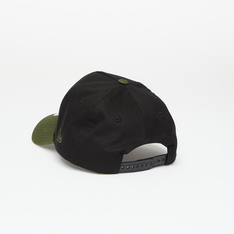 New Era Camo Patch Black 9FORTY E-Frame Adjustable Cap Black/ Rifle Green