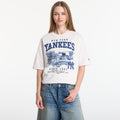 New Era MLB Slub Stadium OS Tee New York Yankees UNISEX Off White