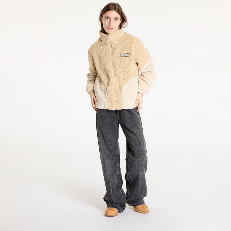 Karl Kani Sport Patch Teddy Block Track Jacket Sand/ Light Sand