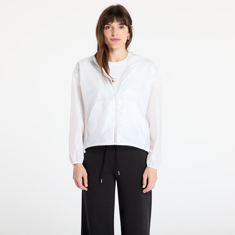Puma Wardrobe Essentials Oversized UV Wind Jacket PUMA White