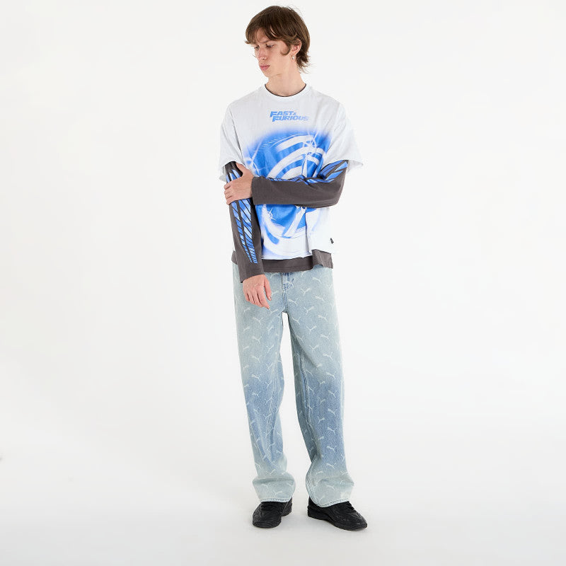 Puma x Fast & Furious Ls Tee Puma White/ Dusky Gray