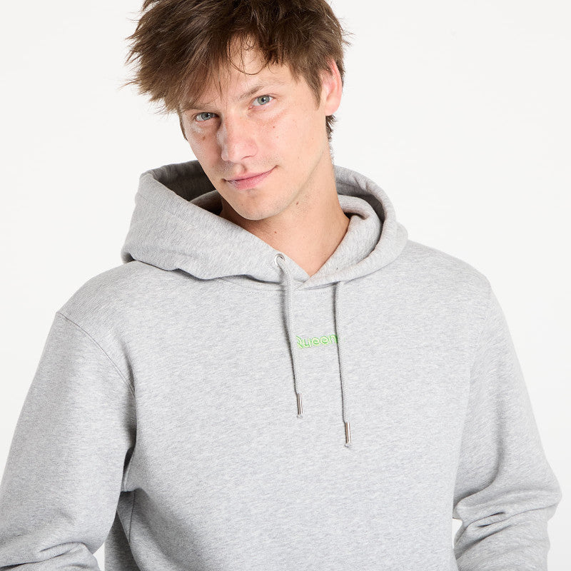 Queens Basic Hoodie melange šedá