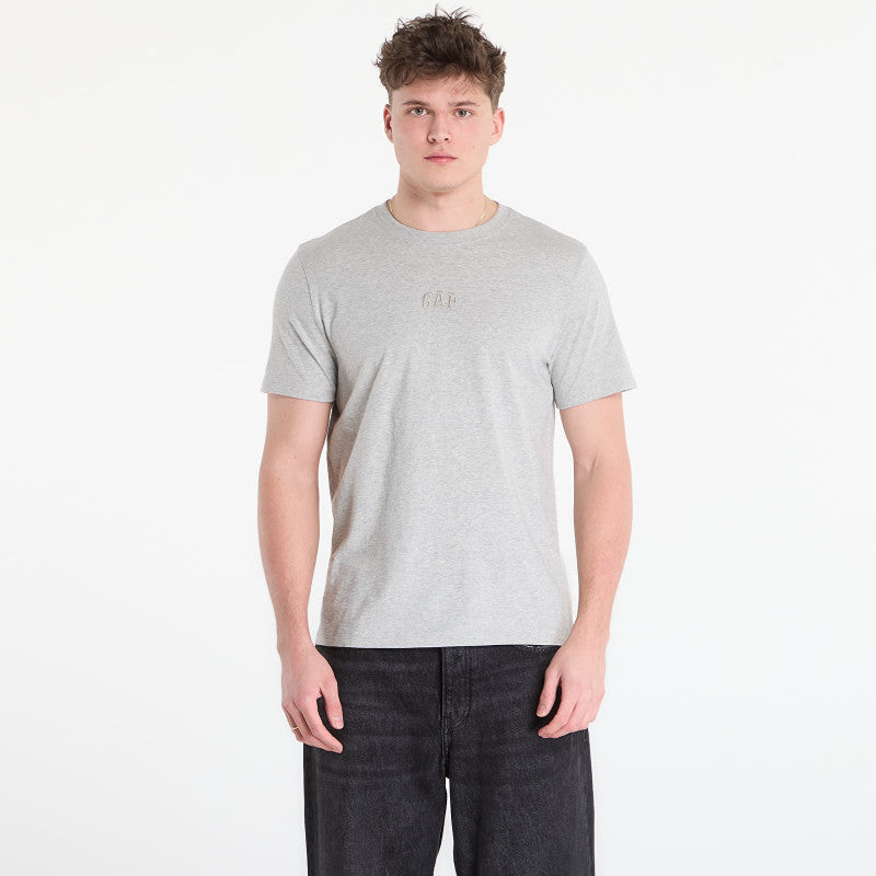 GAP V-Frch Mini Logo Tee Light Heather Grey