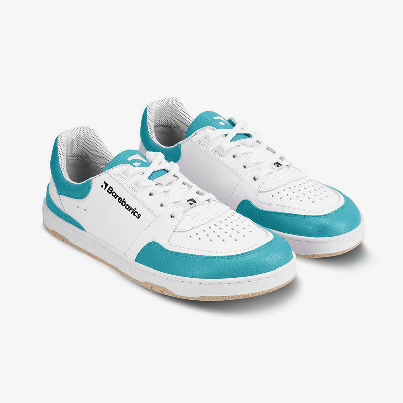 Barebarics Wave White & Dark Turquoise