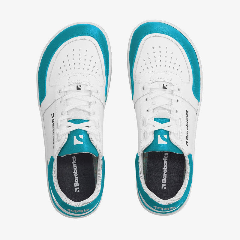 Barebarics Wave White & Dark Turquoise