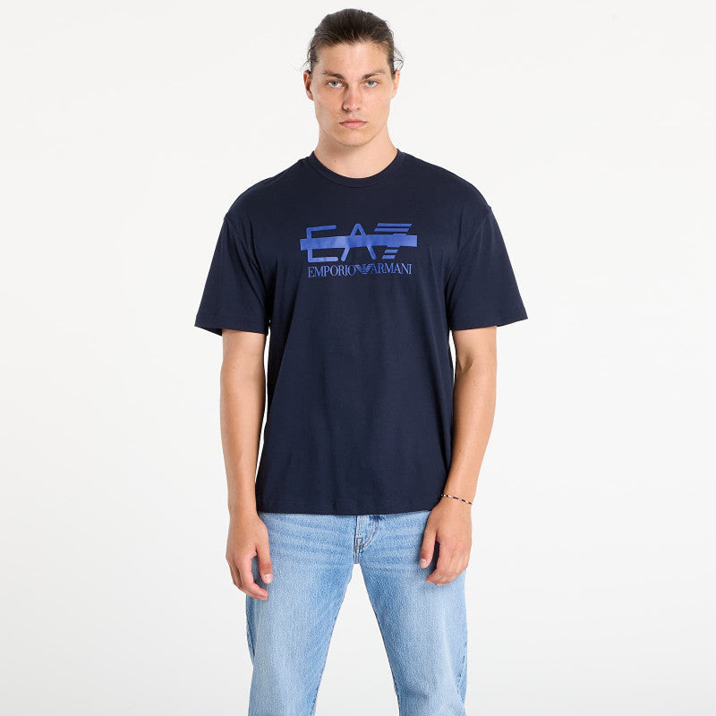 EA7 Emporio Armani Train Logo Series M Tee Ss Log Armani Blue