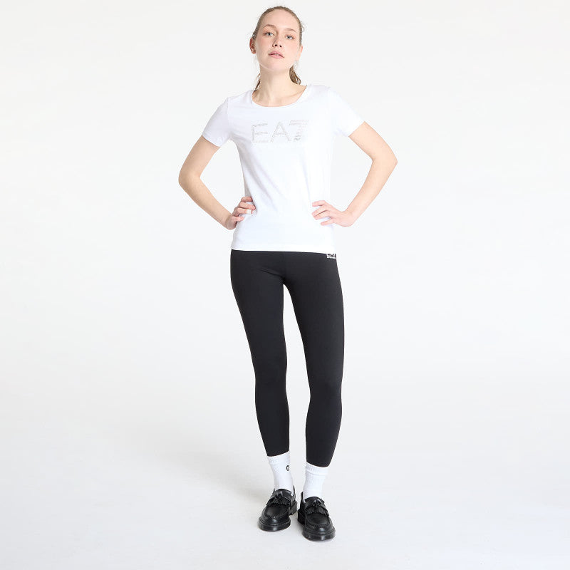 EA7 Emporio Armani Train Logo Series Wmns Tee Ss White