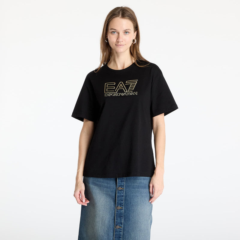 EA7 Emporio Armani Train Visibility Wmns Tee Ss Black/ Gold